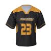 Lacrosse uniform black dark yellow logo Vendorist Apparels Lacrosse Uniform Black with Dark Yellow Logo
