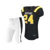 american football uniform bkack yellow logo Vendorist Apparels American Football Uniform in Black with Yellow Logo