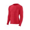 Red Custom Compression Shirt Long Sleeves Bulk in Wholesale