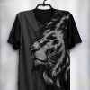 t shirts black tiger casual wear Vendorist Apparels T-Shirts Black Lion Sleeveless Multicolor