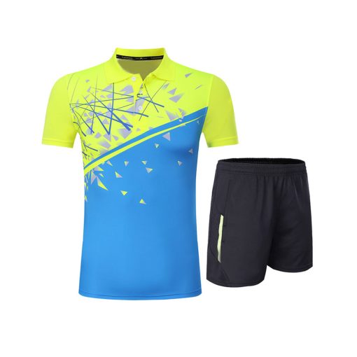 tennis uniform green blue Vendorist Apparels Tennis Uniform Blue and Green