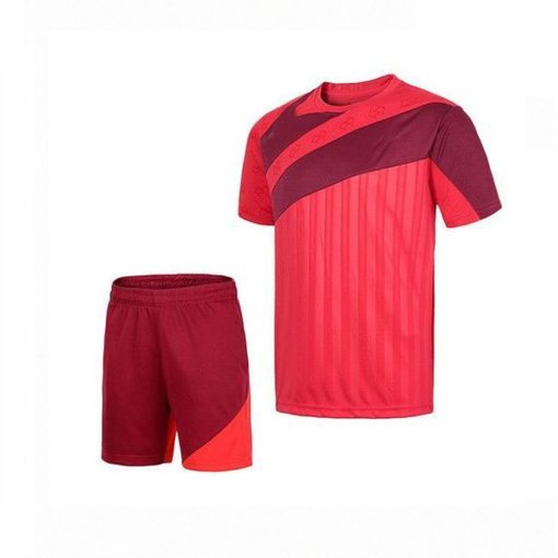 tennis uniform red with lines Vendorist Apparels Tennis Uniform Red with Lines