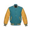 Green and Yellow Varsity Jacket, Green and Yellow Letterman Jacket