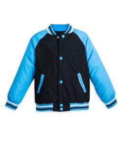 Black and Light Blue Varsity Jacket, Black and Light Blue Letterman Jacket