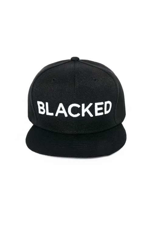 blacked hat front side