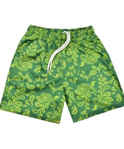 Green 5 Inch Inseam Mesh Shorts